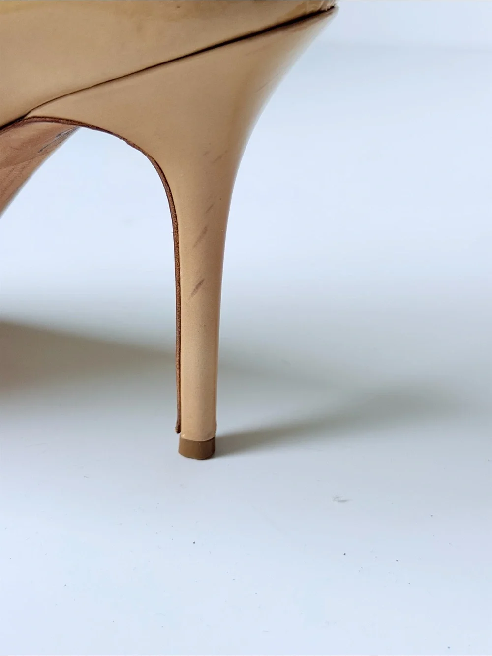 JIMMY CHOO Patent Leather Peep Toe Pump Heels - Picture 8 of 13